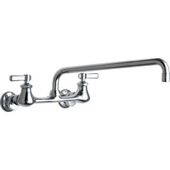 Chicago Faucet 540-LDL15ABCP Kitchen Faucet 2 Lever Widespread Chrome Plated Lead Free