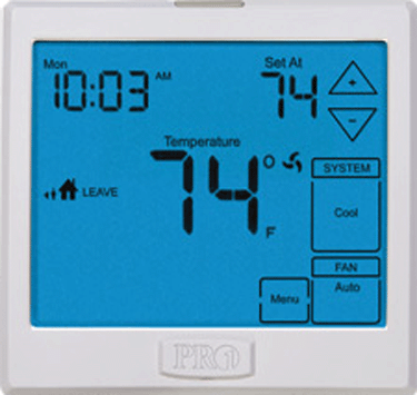 Pro1 IAQ T905 Pro1® Thermostats 7 Day or 5+1+1 1 Heat/1 Cool Single-Stage