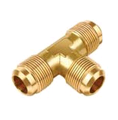 JB Industries T2-8 Brass Tee, 1/2 Flare