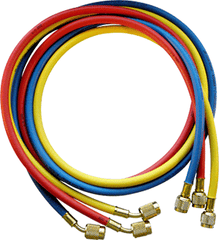 JB Industries CCLS-72 High Pressure Charging Hose 72 R/Y/B Secure Seal KOBRA Low Loss