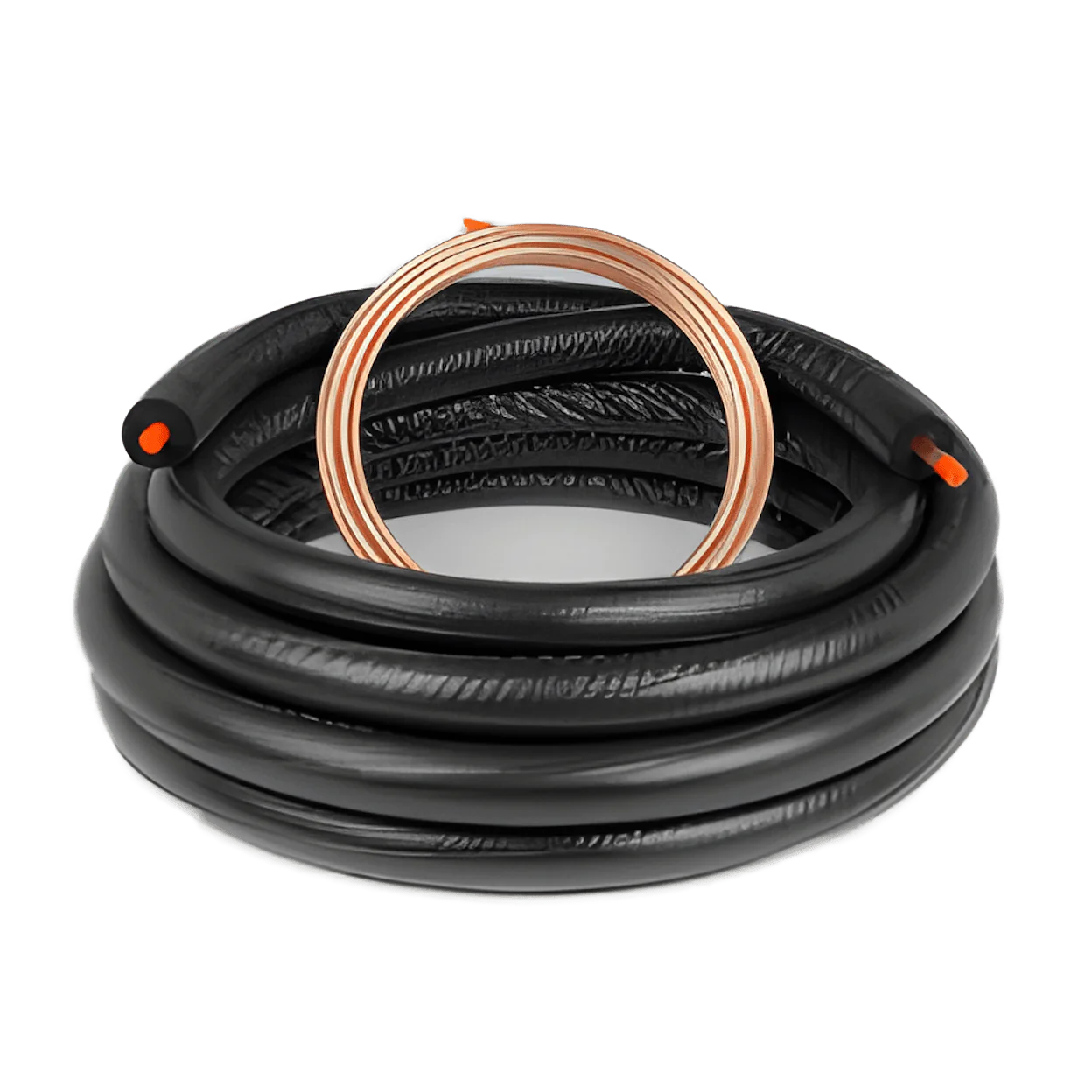 Mueller 61220350C Streamline Elastomeric (Black) Standard Line Set with Copper Tube, 3/8 Liquid Line, 3/4 Suction Line, 1/2 Insulation, 35' Length