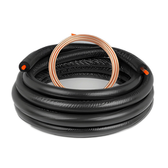 Mueller 61220350C Streamline Elastomeric (Black) Standard Line Set with Copper Tube, 3/8 Liquid Line, 3/4 Suction Line, 1/2 Insulation, 35' Length