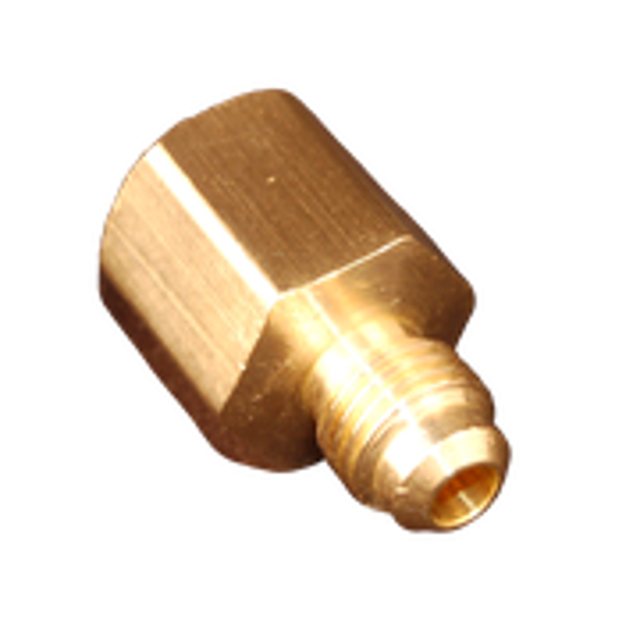 JB Industries U3-4B Brass Adapter, 1/4 Flare x 1/4 Female Pipe Adapter