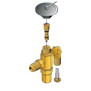 Parker 168194 Sporlan EBQ-BODY-3/8X1/2 Thermostatic Expansion Valve 3/8 x 1/2 Inch ODF Solder R-22 and R-410A