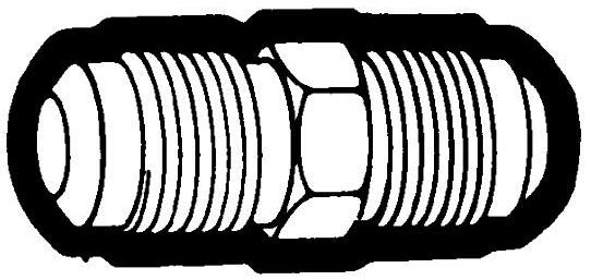 Holyoke Fittings 42-8 1/2 x 1/2 Flare x Flare Straight Union