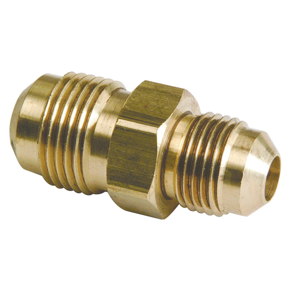 Holyoke Fittings 42R-86 Brass Reducing Straight Union 1/2 x 3/8 Flare x Flare