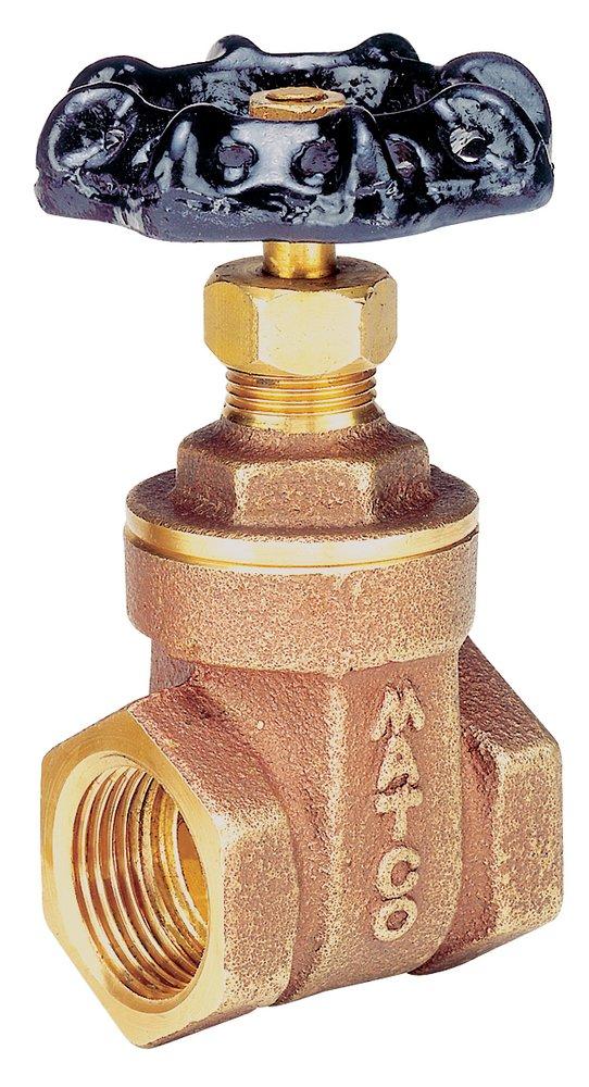 Matco-Norca 514T07LF 1-1/2 in. Brass Full Port Threaded Gate Valve