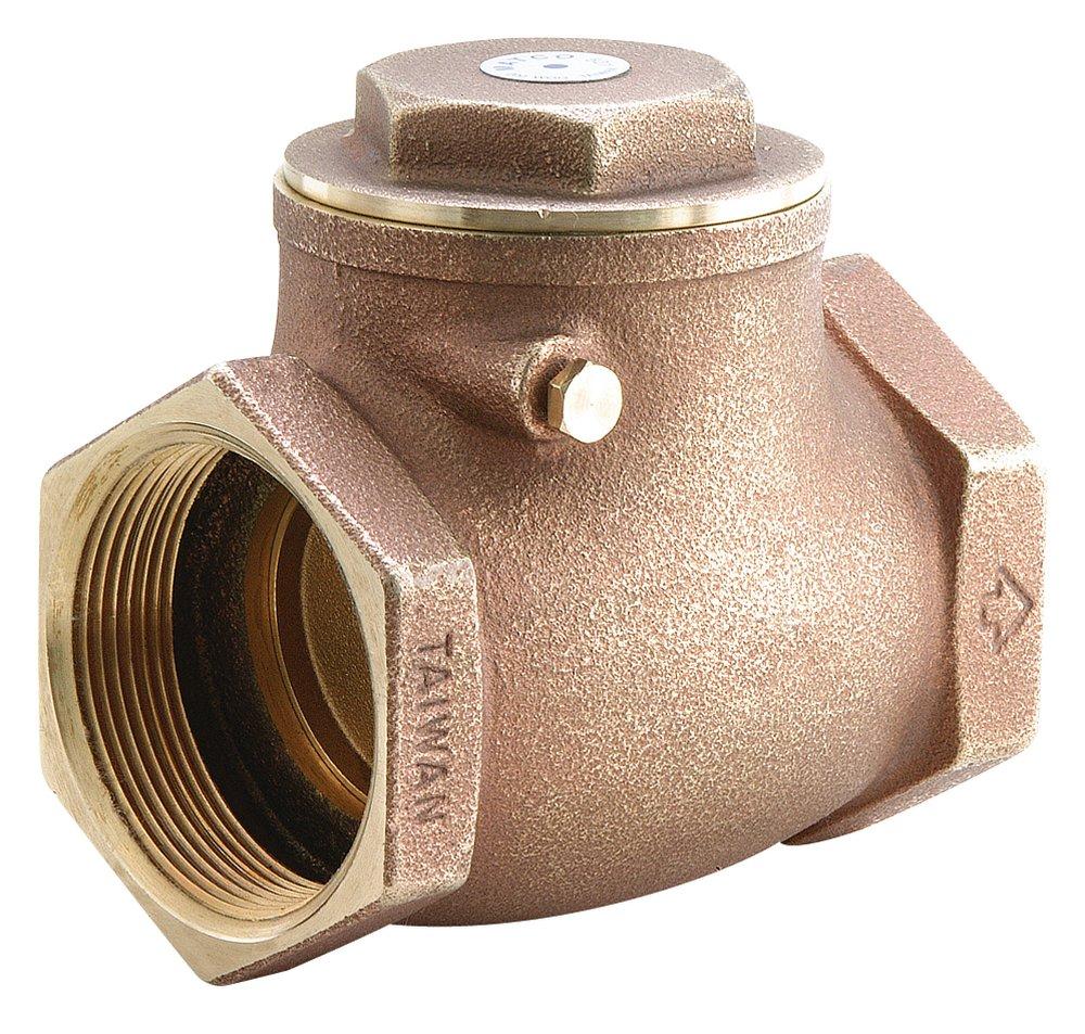 Matco-Norca 521T08LF 2 in. Brass Threaded Swing Check Valve