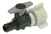 Zurn QPBV3X Zurn Pex CR Polymer Ball Valve 1/2 PEX x Swivel Nut - Polymer