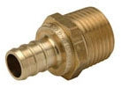 Zurn QQMC45GX XL Brass Male Adapter - 3/4 Barb x 1 MPT