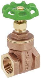 Matco-Norca 514T08LF 2 in. Brass Full Port Threaded Gate Valve