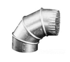 AmeriVent 4AL Aluminum and Galvanized Gas Vent Adjustable Elbow 28 ga