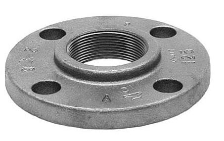 Anvil 0308002807 2 Flanged x FNPT Cast Iron Threaded Flange, Faced and Drilled