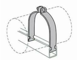 Anvil 2400223893 Figure AS 1200AS Tube Clamp, 5/8 in Nominal, 400 lb Load, 3/4 in OD