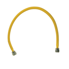 BrassCraft CSSTNN-10NP ProCoat Nut x Nut Stainless Steel Gas Connector 3/8 in. O.D. Fine Thread