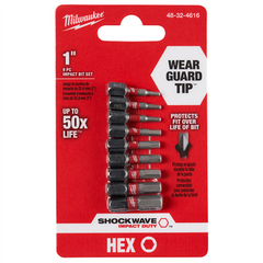 Milwaukee 48-32-4616 SHOCKWAVE Impact Hex Insert Bit Set