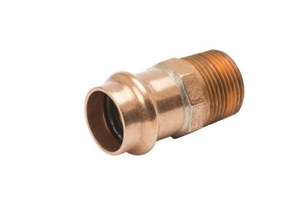 Mueller PF01163 Streamline PRS Copper Press Male Reducing Adapter, P x MPT, 1 x 1