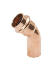 Mueller PF03326 Copper Elbow 45 Deg, P X FTG, 1/2 x 1/2