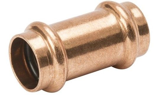 Mueller PF01905 Copper Coupling - No Stop, P X P, 3/4 X 3/4