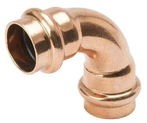 Mueller PF02086 Copper Elbow 90 Deg SR, P X P, 2 x 2