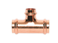 Mueller PF04047 Copper Tee P X P X P, 1/2 Inch X 1/2 Inch X 3/4 Inch