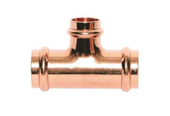 Mueller PF04091 Streamline PRS Copper Press Reducing Tee P X P X P, 1-1/2 X 1-1/4 X 1-1/4