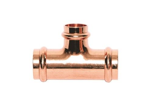 Mueller PF40111 Copper Tee P X P X P, 2'' X 1-1/2'' X 1-1/4''