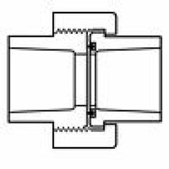 Spears 8057-030 3 PVC Union Soc Viton Sch80