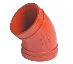 Victaulic F100V11P00 FireLock Style 11 10 In Grooved Painted 45 Degree Ductile Iron Elbow