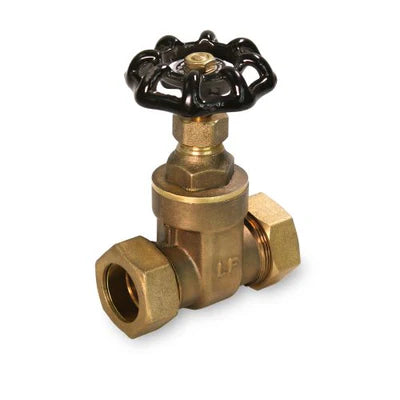 Everflow 205P034 1/2 Comp X Comp Brass Gate Valve For Non-Potable Water Use