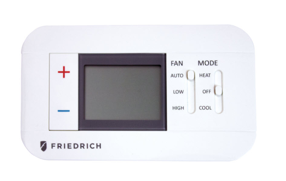 Friedrich RT7 Wired Thermostat 24VDC Plastic White