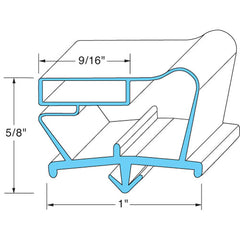 DOOR GASKET 23-1/8 X 62-3/4 703-538C for Beverage Air 703-538C