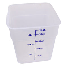 Container Square 18QT Semi-Clear for Cambro 18SFSPP-190