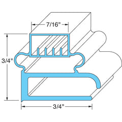 Door Gasket 24-13/16 X 27-1/4 1702004 for Delfield DEL1702004