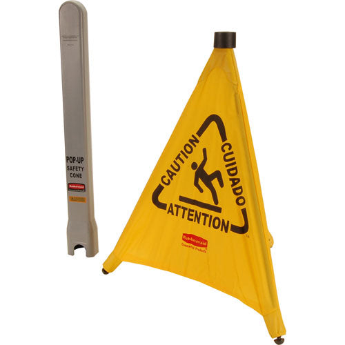 YL Pop Up Wet Floor Sign for Rubbermaid FG9S0000YEL