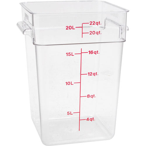 Container SQ Clear 22QT 22SFSCW135 for Cambro CAM22SFSCW135