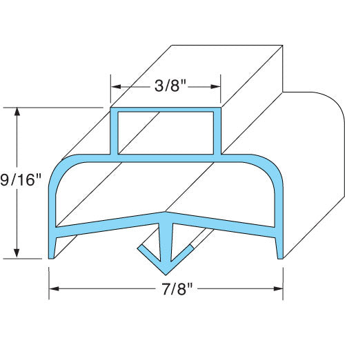 Gasket Drawer Replacement MPN 1701057 for Delfield DEL1701057