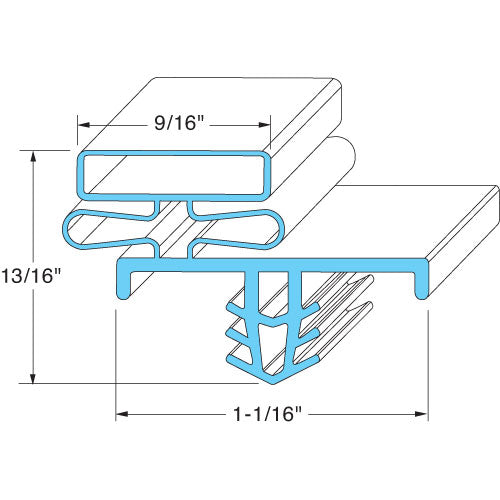 DOOR GASKET for Delfield DEL-1701288