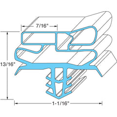 DOOR GASKET 23 1/4 X 28 1/4 1702752 for delfield DEL1702752