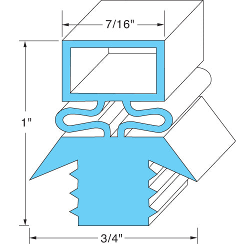 DOOR GASKET 23-1/2 X 29-1/2 REPLACEMENT MPN for Traulsen 341-27565-03