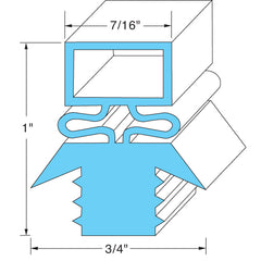 DOOR GASKET 23-1/2 X 29-1/2 REPLACEMENT MPN for Traulsen 341-27565-03