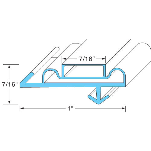 DOOR GASKET 28-3/4 W X 33 L 58-417 for Anthony  58-417