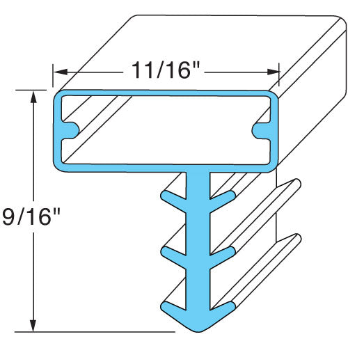 DOOR GASKET 36-1/4 X 79 25567-1075 for Kolpak 25567-1075