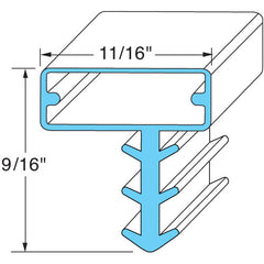 DOOR GASKET 36-1/4 X 79 25567-1075 for Kolpak 25567-1075