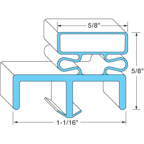 Gasket Door 28-1/2 x 78-3/4 LH 37453 for Nor-Lake NOR37453