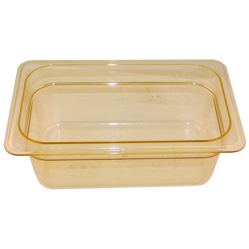 1/4 Size Food Pan Amber High Heat FG211P00AMBR for Rubbermaid  FG211P00AMBR