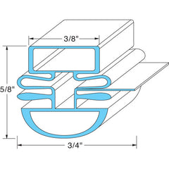 DOOR GASKET - 24 x 61 P8F3300200 for Turbo Air TUAP8F3300200