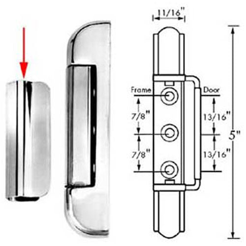 COVER HINGE 2.75 INCHES REPLACEMENT MPN for Kason 90212003610015F