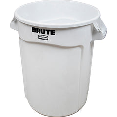 Trash Can 32 Gallon Round White RBMDFG263200WHT for Rubbermaid  RUMRBMDFG263200WHT