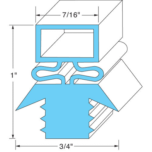 Door Gasket 21-5/8 x 59-5/8 MPN for Traulsen -27564